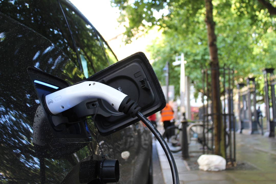 Curbside electric vehicle charging station, similar to those used in the Twin Cities EV Spot Network