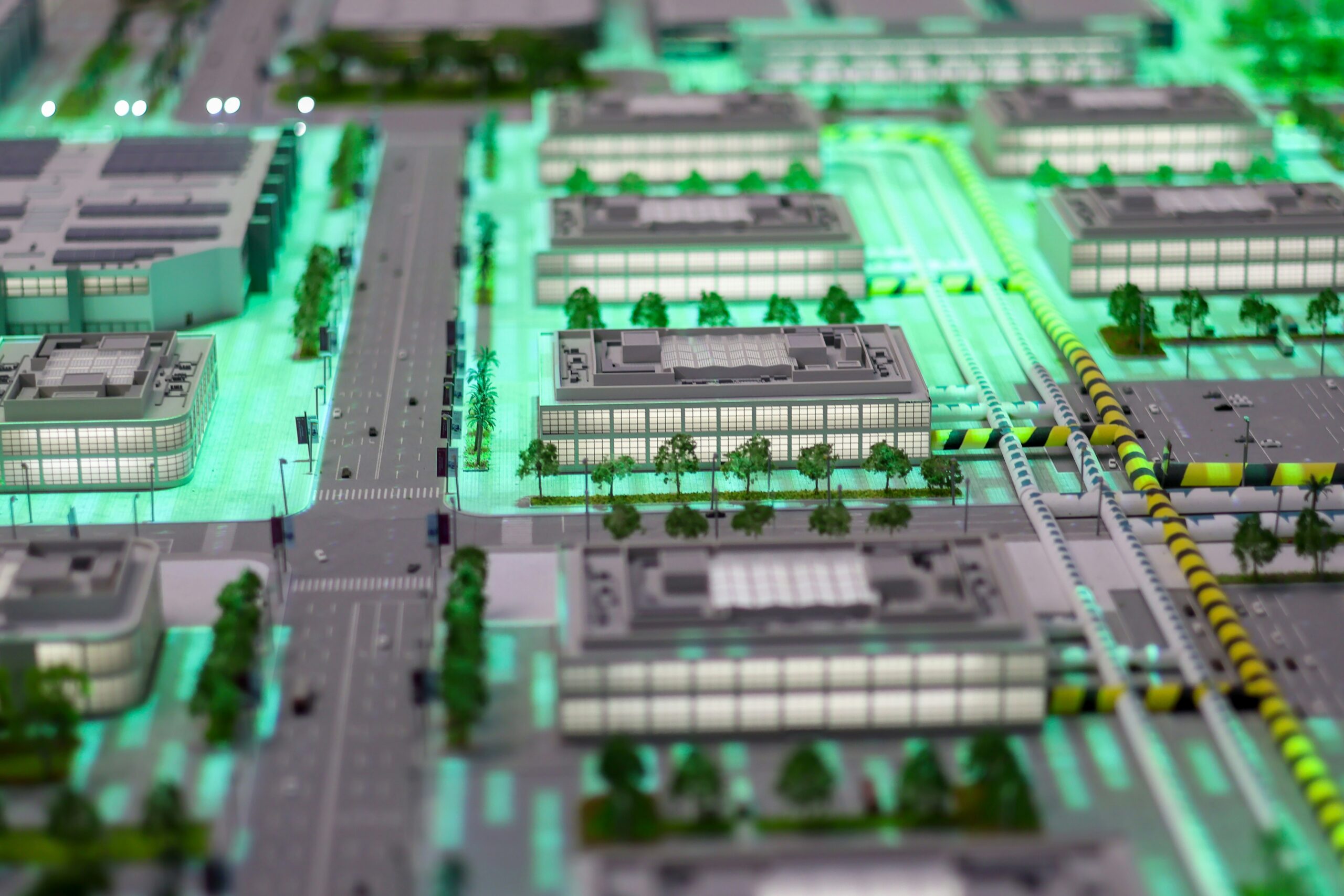 Smart city skyline at night, symbolizing Ocala's AI city assistant for 24/7 resident services