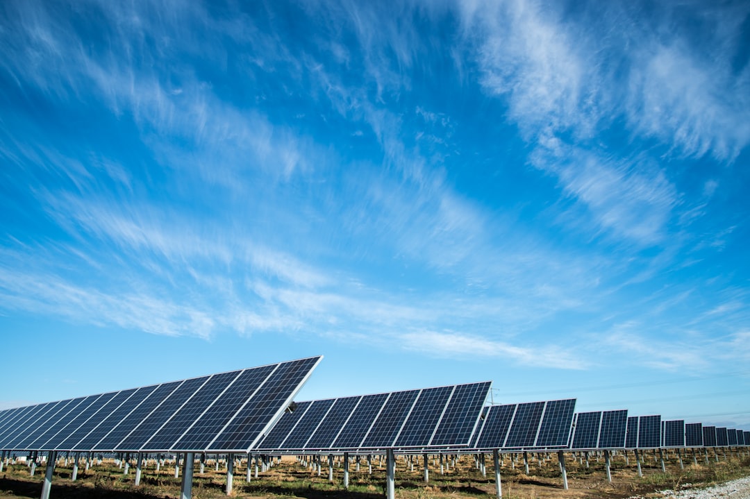 Solar panels and battery storage system representing the clean energy behind PG&E community microgrids