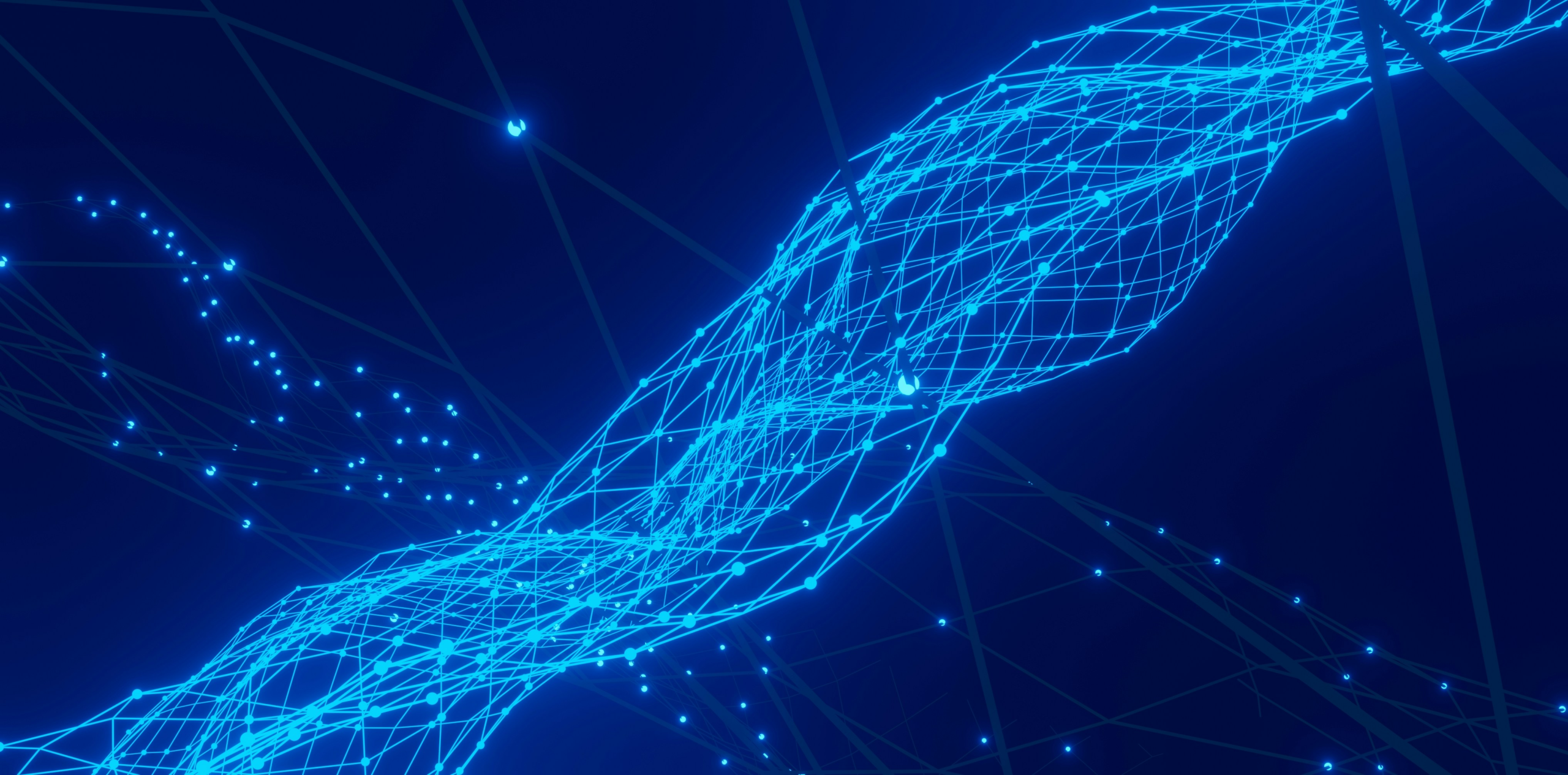 Abstract glowing digital ledger network representing Swift Digital Ledger payments settling cross-border bank transfers