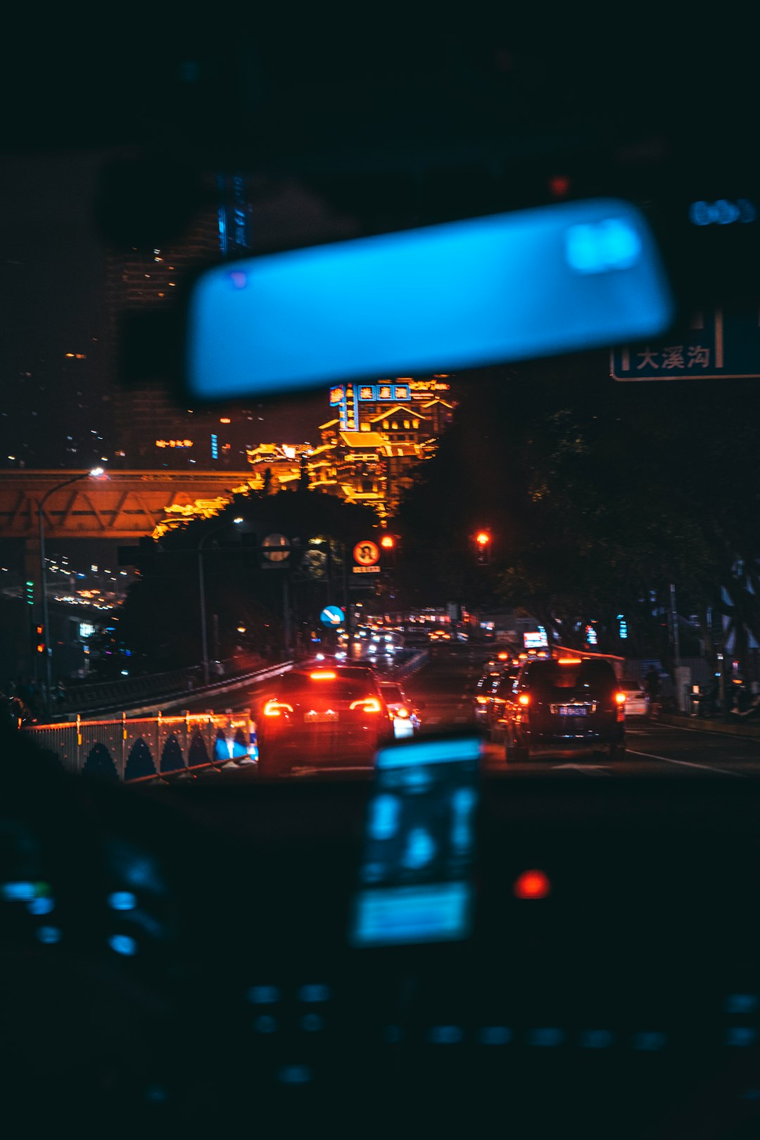 Waymo Las Vegas robotaxi driving through the city at night, offering safer rides home